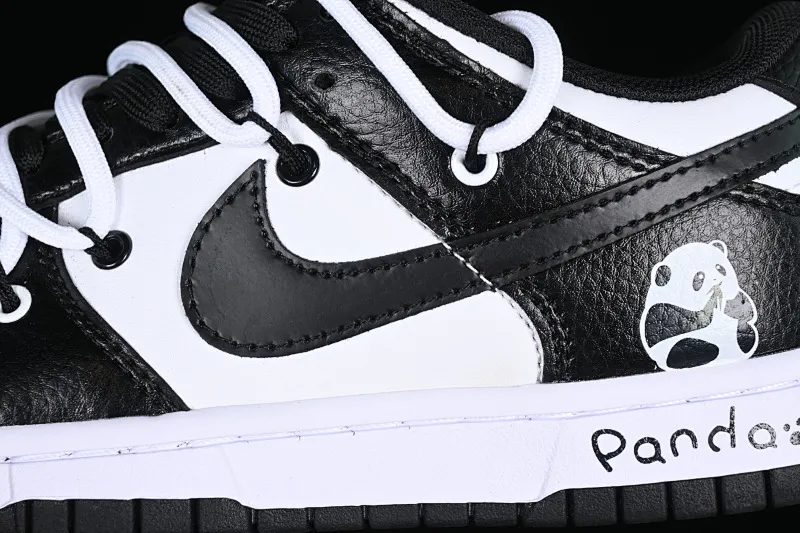 All Categories Nk SB Dunk Series Nk SB Dunk Low Low-top sneakers Nk Dunk Low Black and White Panda Customized version of deconstructed strap casual sneakers DD1391-100